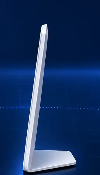Ilustración del display visto de perfil, mostrando su grosor